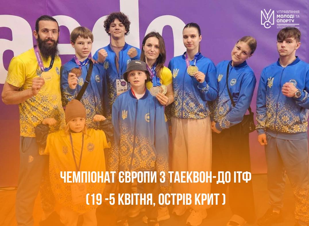 Європейський чемпіонат з таеквон-до ІТФ: команда Київщини отримала 17 медалей