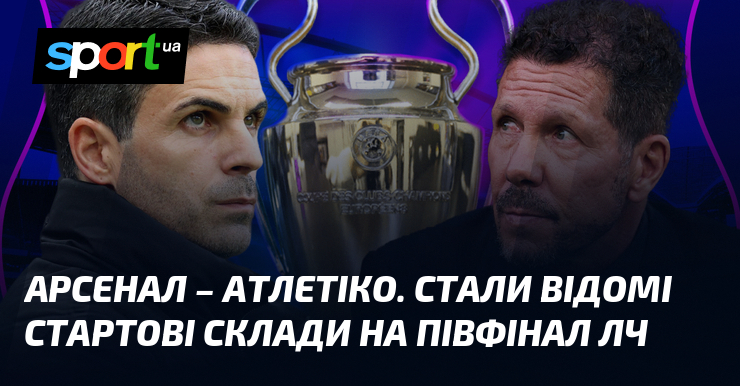 Арсенал – Атлетіко. Стали відомі стартові склади на півфінал ЛЧ