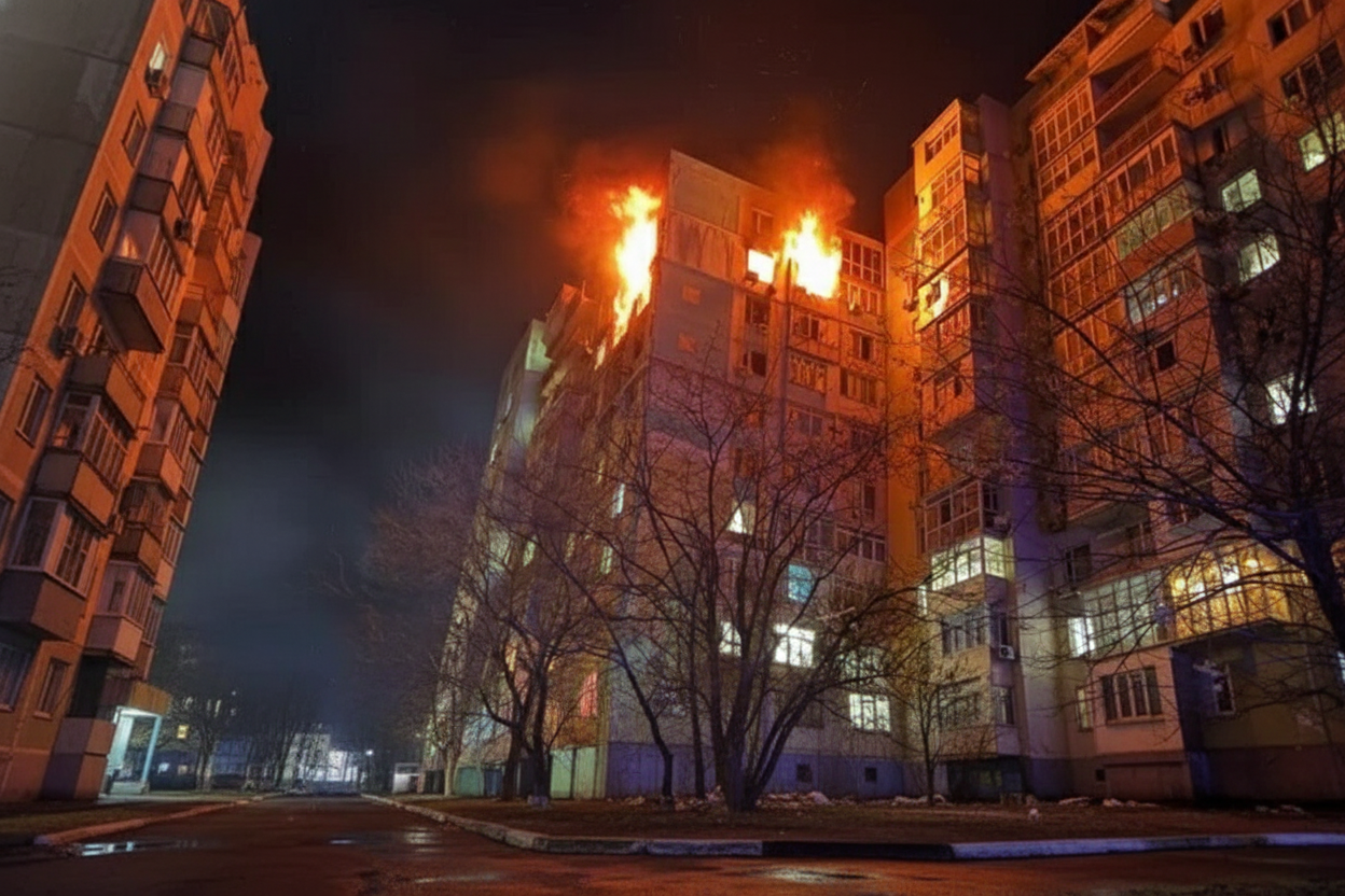 Атака дронів на Одесу: пожежі у двох висотках, кількість постраждалих …