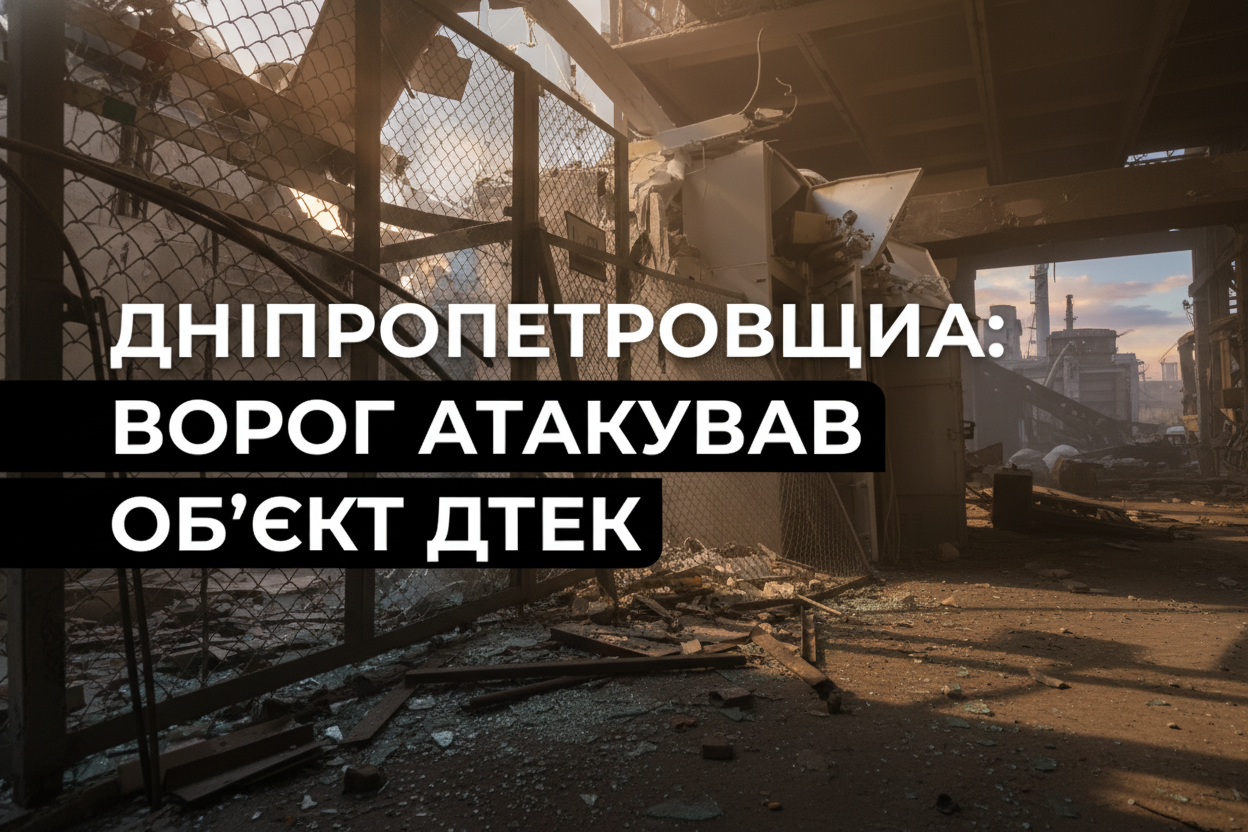 Атака ДТЕК на Дніпропетровщині залишила без світла 39 населених пунктів