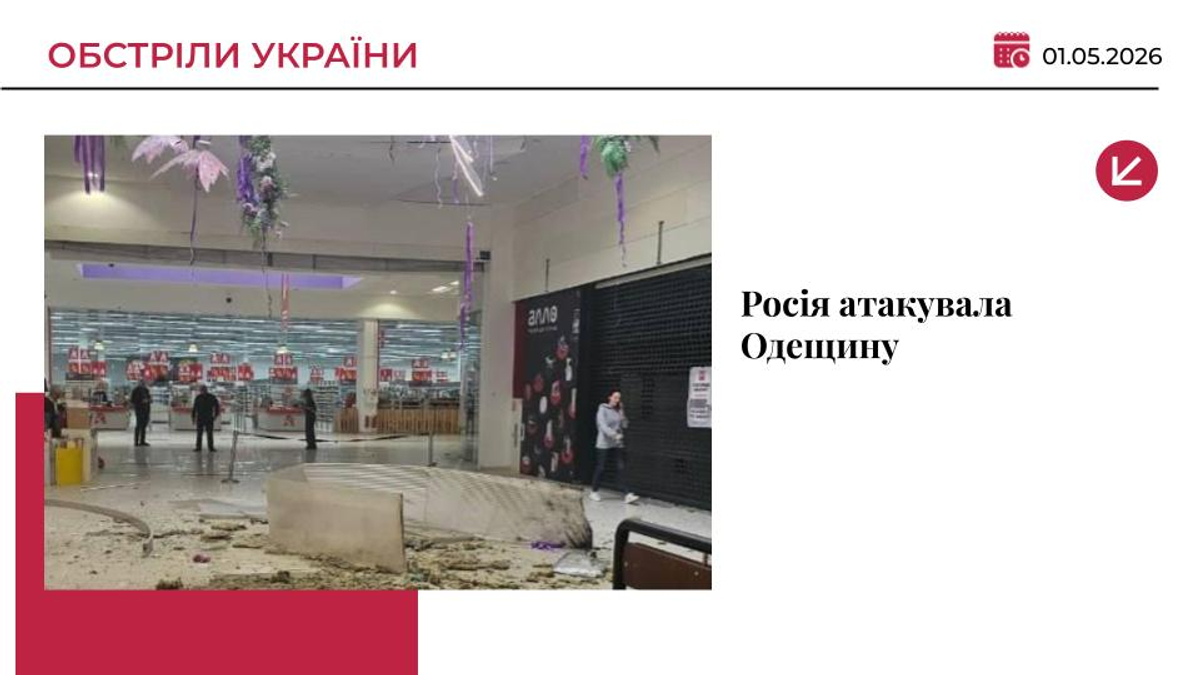 Росія атакувала Одеський район дронами: пошкоджено торговельний центр