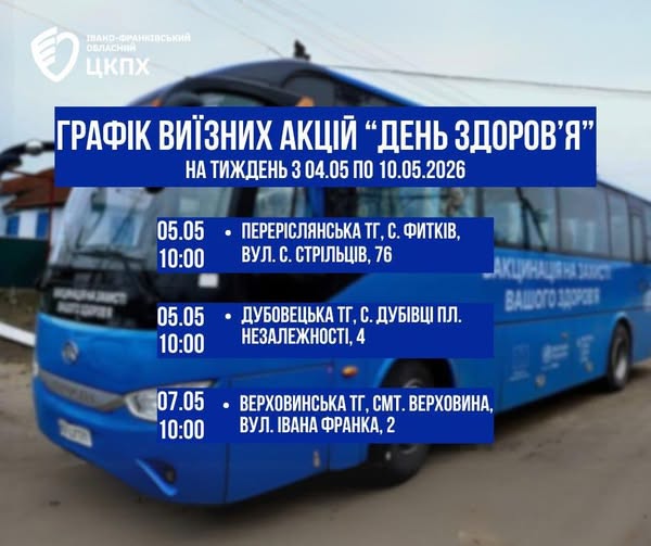 Безкоштовні медичні огляди у громадах Прикарпаття: графік виїздів на тиждень