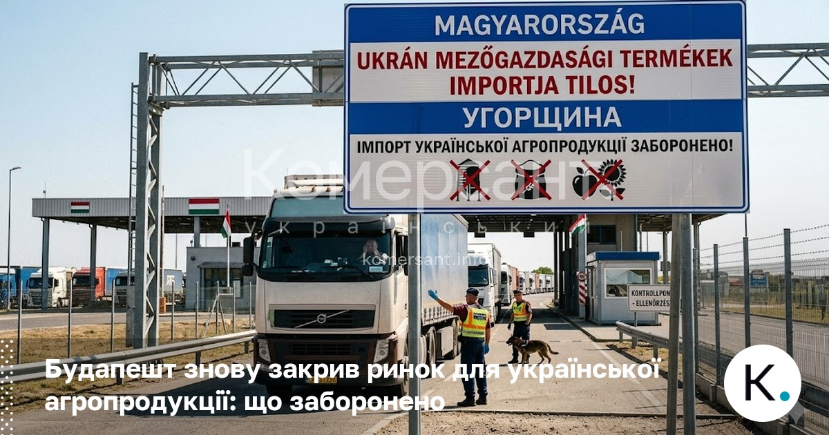 Будапешт знову закрив ринок для української агропродукції: що заборонено