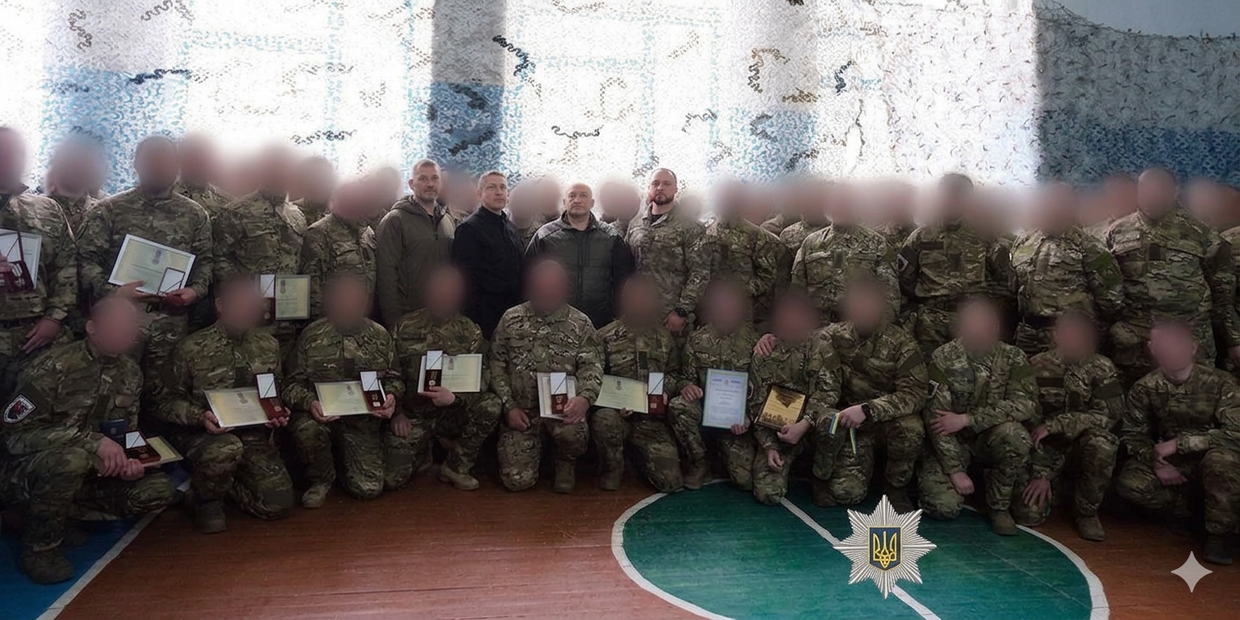 Бійців стрілецького батальйону поліції Донеччини відзначили державними нагородами та бойовими …