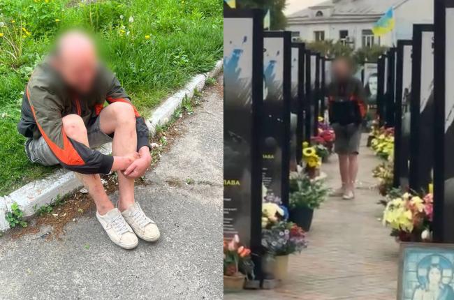Біля портретів загиблих захисників у Рівному затримали агресивного чоловіка (ВІДЕО)