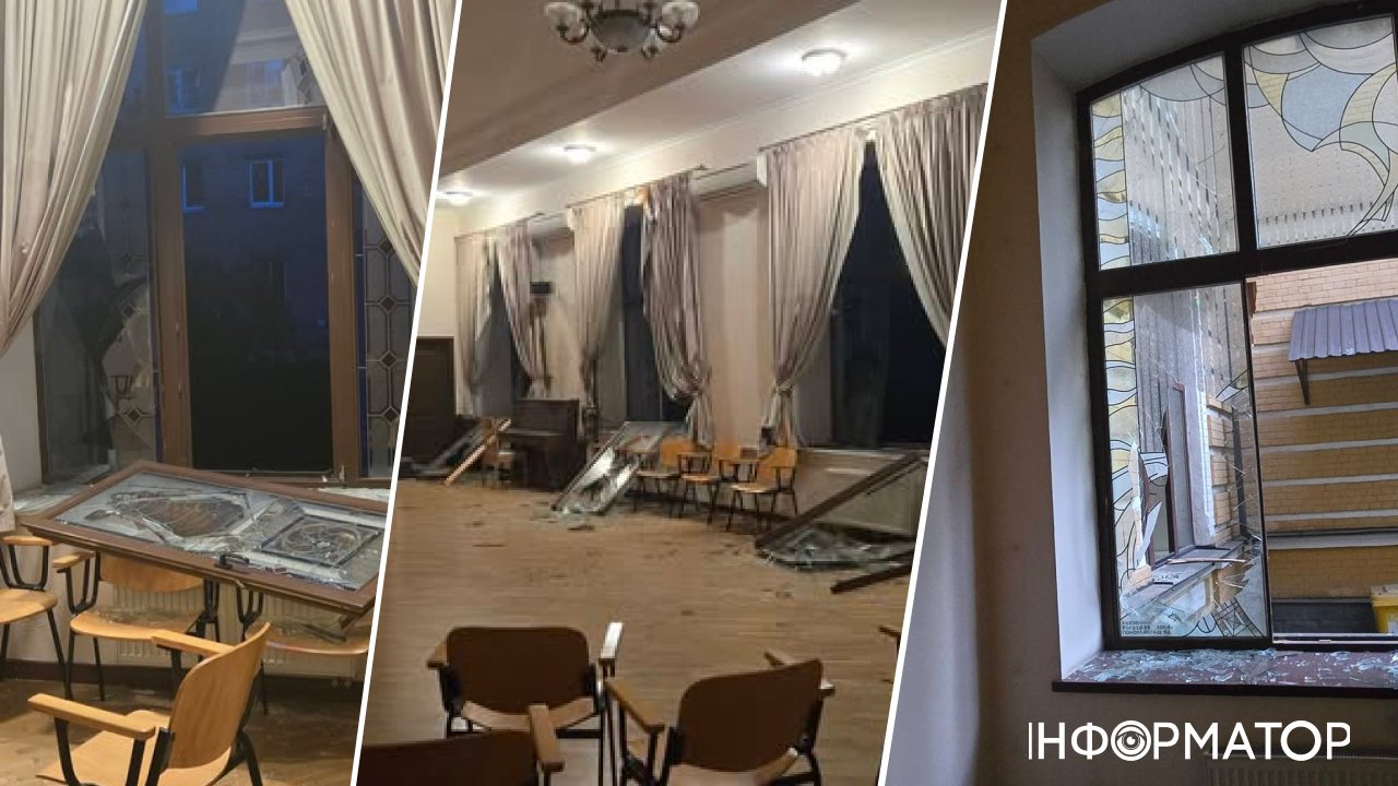 Вибухова хвиля вибила десятки вікон у монастирі та інституті біля …