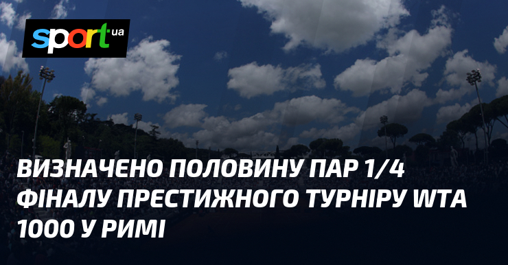 Визначено половину пар 1/4 фіналу престижного турніру WTA 1000 у …