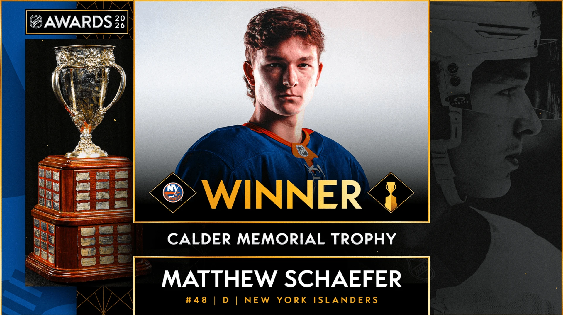 Визначився найкращий новачок сезону в НХЛ