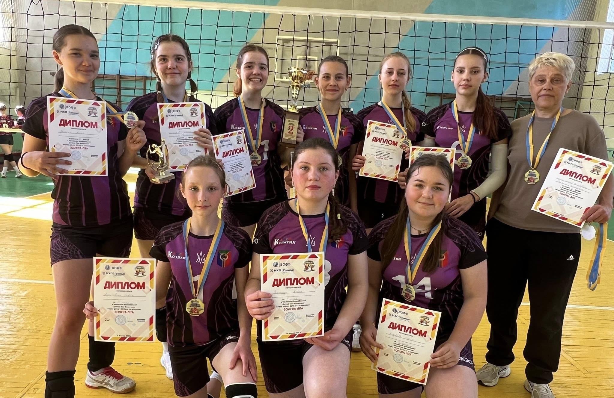 Волейболістки Козятинської ДЮСШ вибороли «срібло» чемпіонату Вінниччини