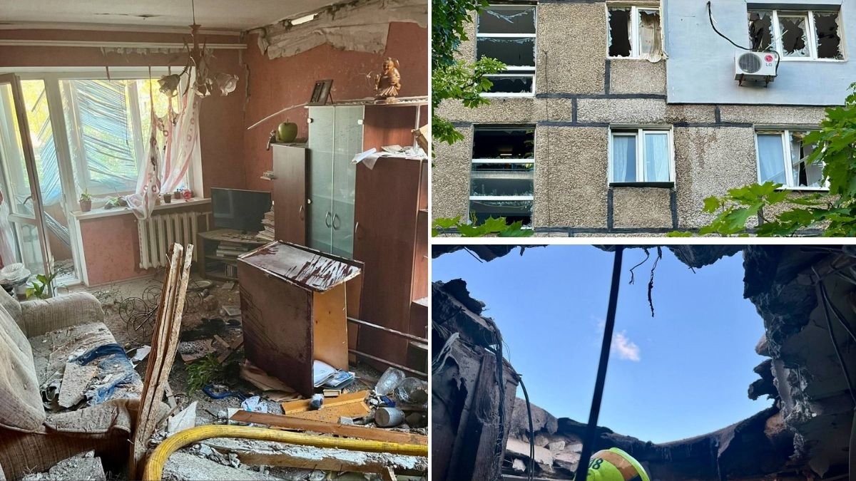 Ворог атакував Дніпро: понівечена п’ятиповерхівка та сусідні будинки, є постраждалі
