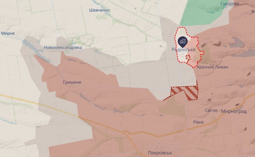Ворог просунувся вперед в Родинському, – DeepState