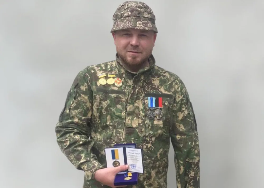 Військовий з Гусятинщини Василь Кондрат нагороджений відзнакою Президента України