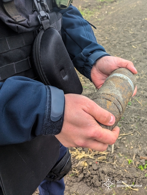 Вінницькі сапери знищили небезпечну знахідку – боєприпас часів Другої світової