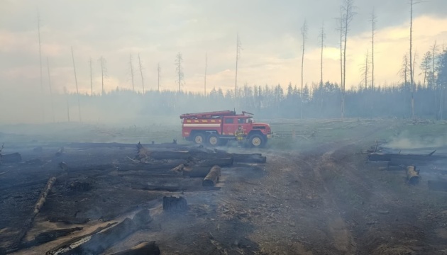 В Ізюмському лісництві загасили масштабні пожежі, спричинені обстрілами