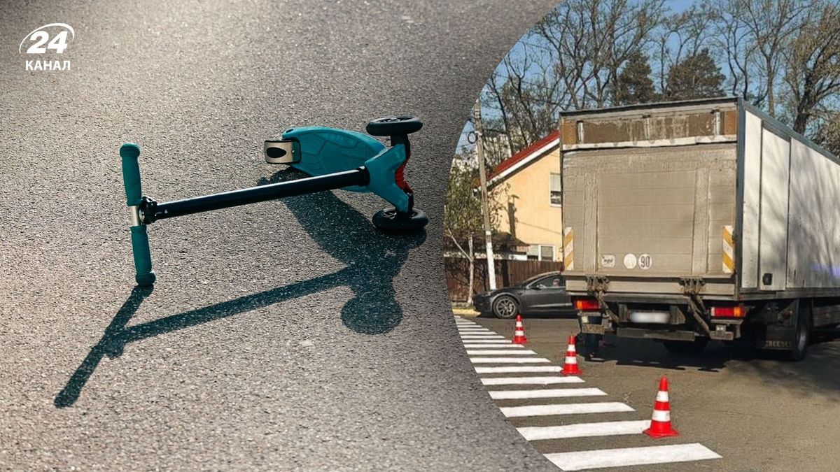 В Ірпені вантажівка переїхала 7-річну дівчинку, яка їхала на самокаті