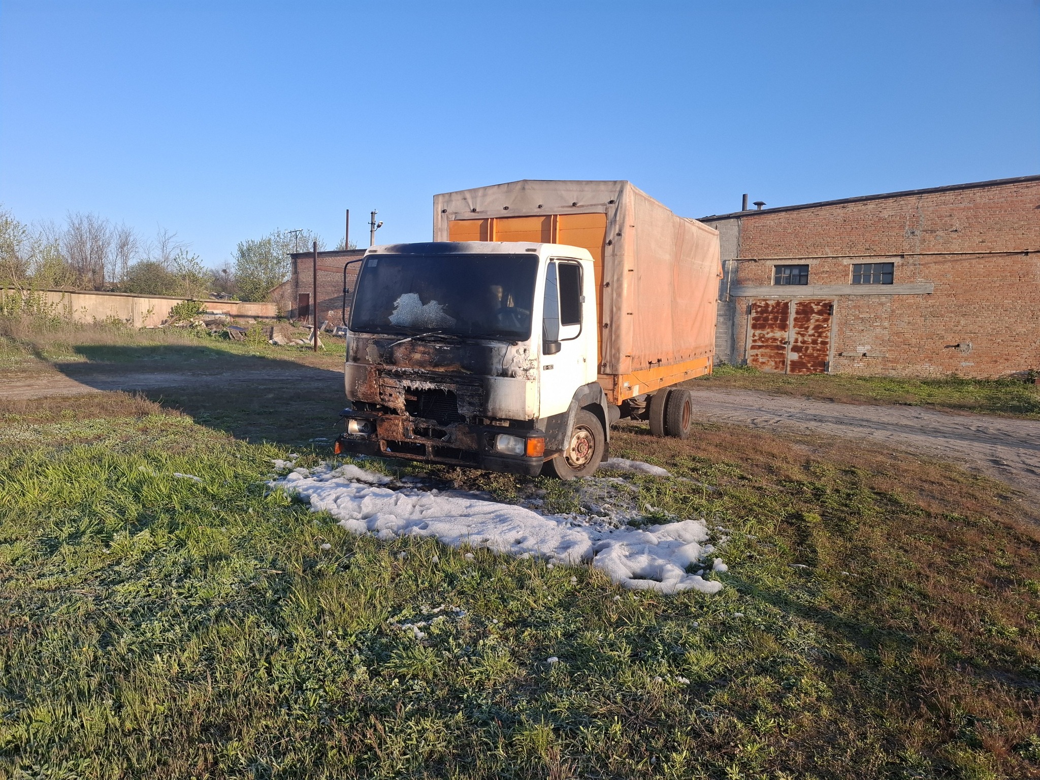 В Олександрії вночі горіла вантажівка: що відомо