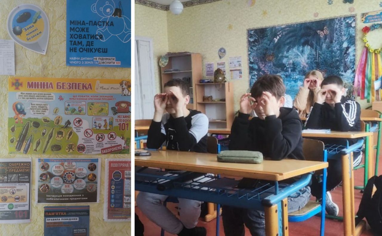 Глибокобалківських школярів навчали мінній безпеці