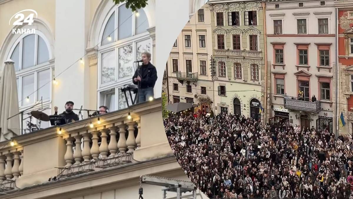 Гурт "Один в каное" вразив атмосферним виступом на балконі Ратуші …