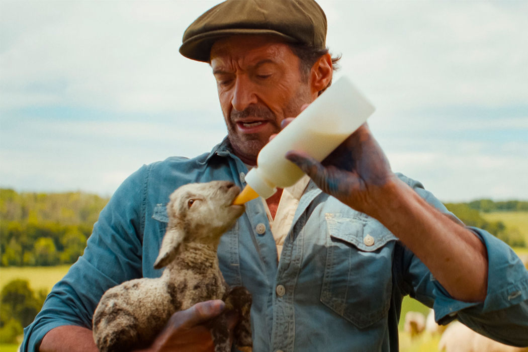 Гю Джекман пасе овець і читає їм вголос у сімейній …