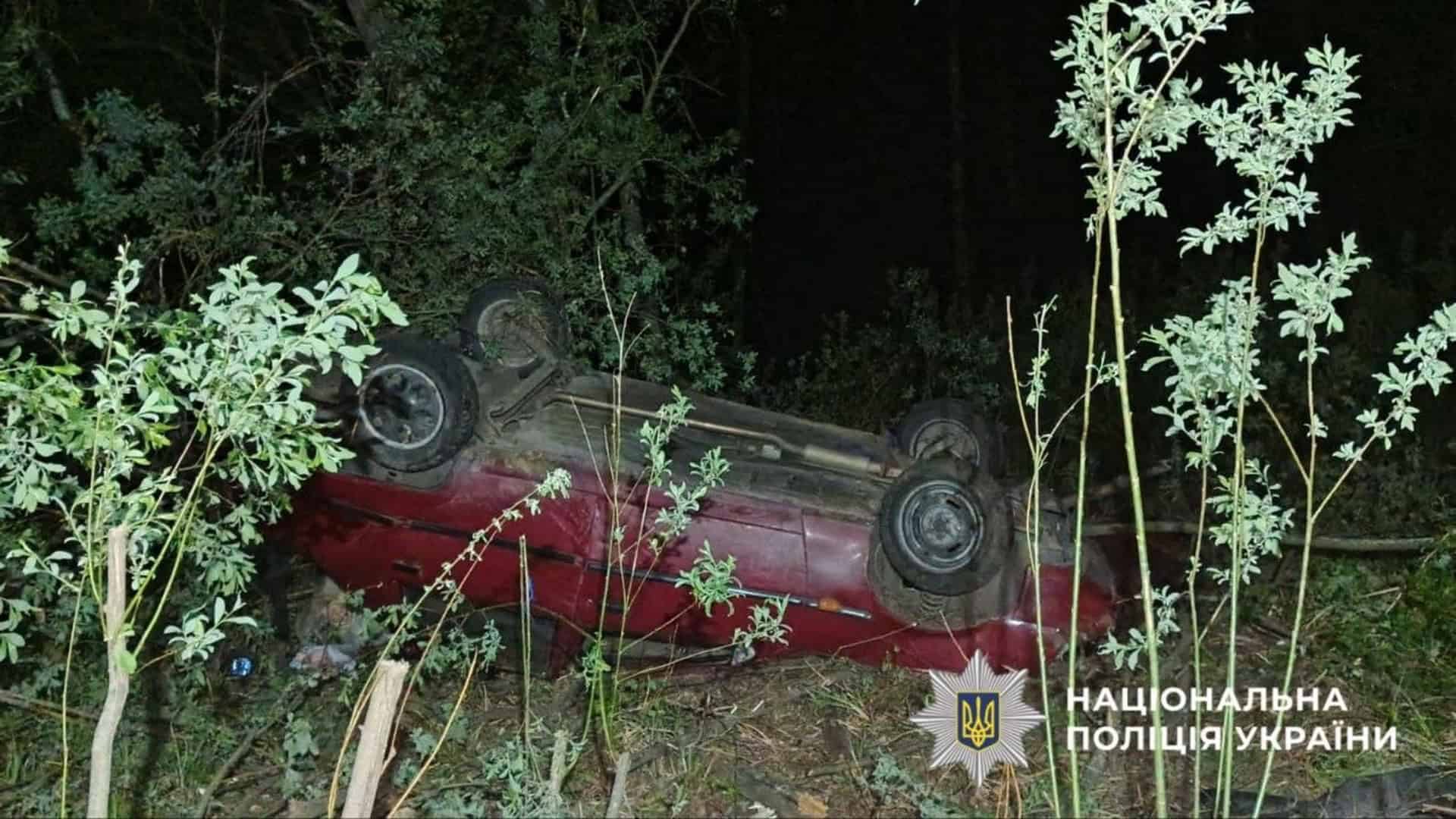 ДТП на Вишгородщині: п’яний водій перекинув авто, троє жінок у …