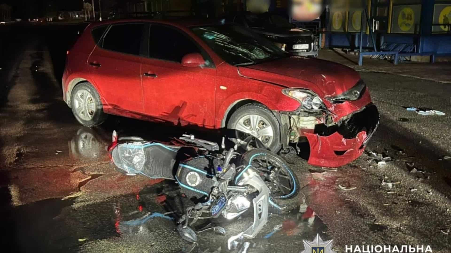 ДТП у Переяславі: 18-річна мотоциклістка травмована та госпіталізована