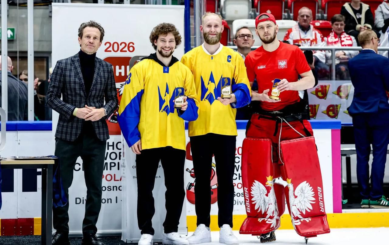 Два українські хокеїсти стали найкращими на чемпіонаті світу-2026 після виходу …