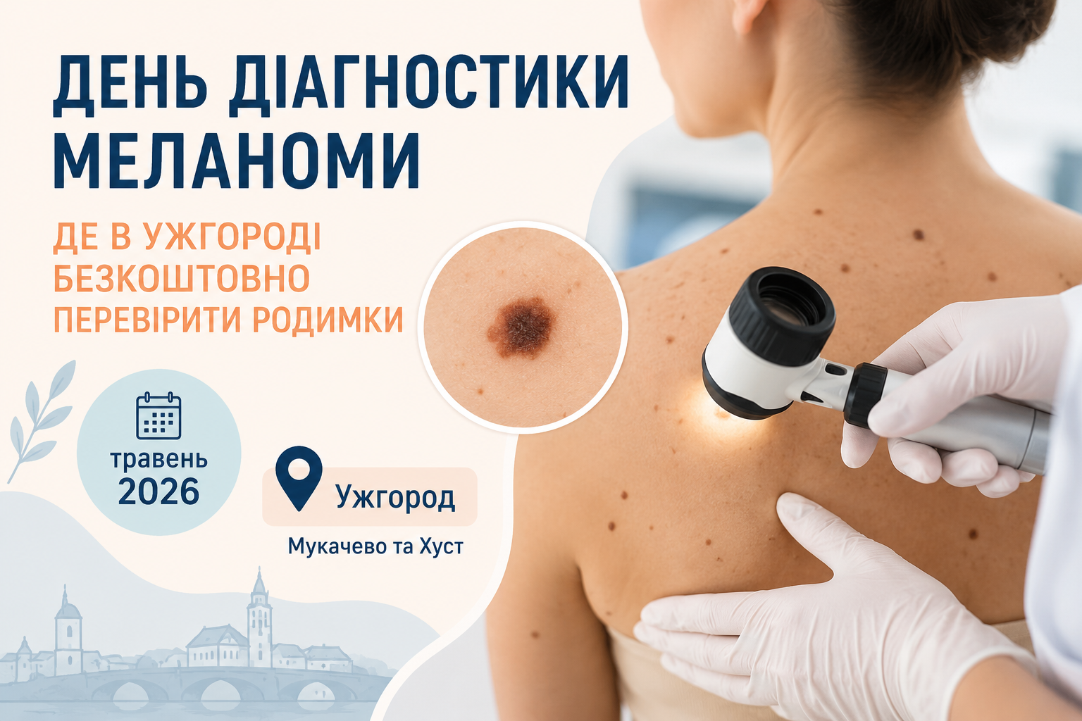 День діагностики меланоми: де в Ужгороді безкоштовно перевірити родимки