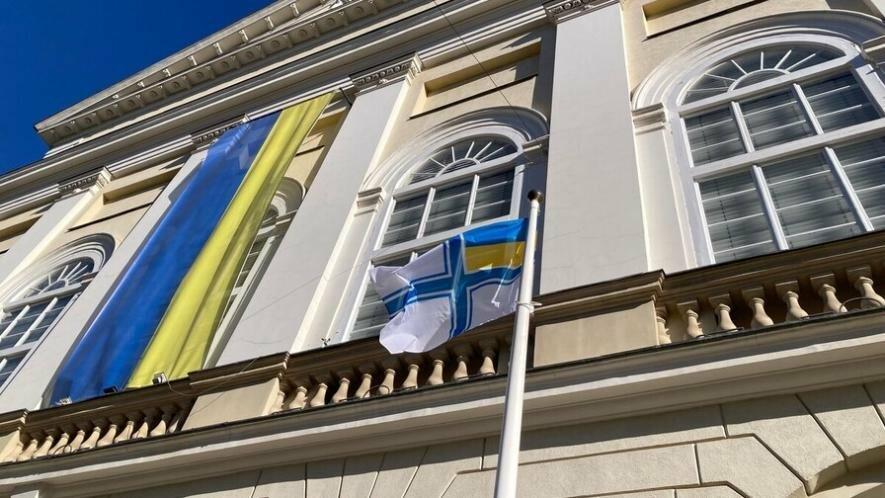 День народження флоту: у Львові підняли Військово-Морський Прапор України