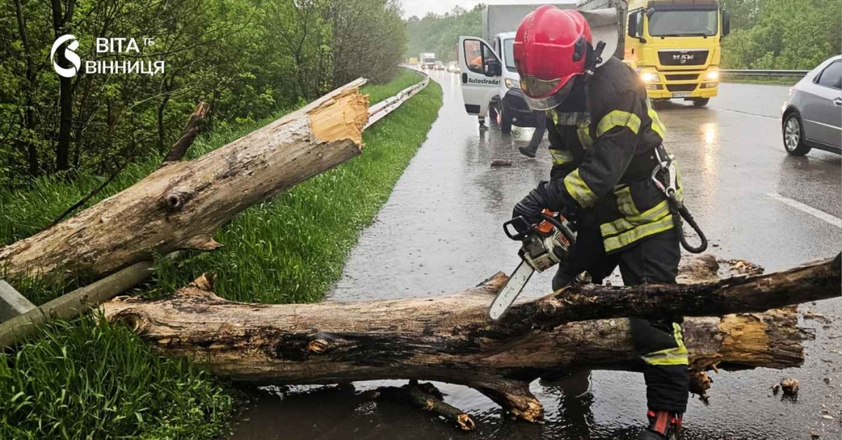Дерево на зупинці та затоплені двори: стихія випробувала Вінниччину на …