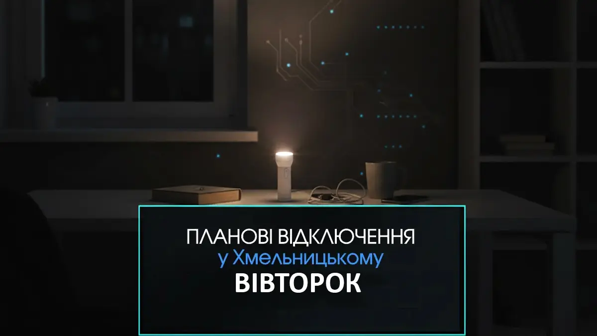 Де не буде світла у Хмельницькому 26 травня
