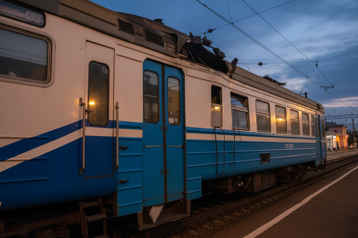 Росія атакувала електропотяг дроном на Харківщині: загинув пасажир