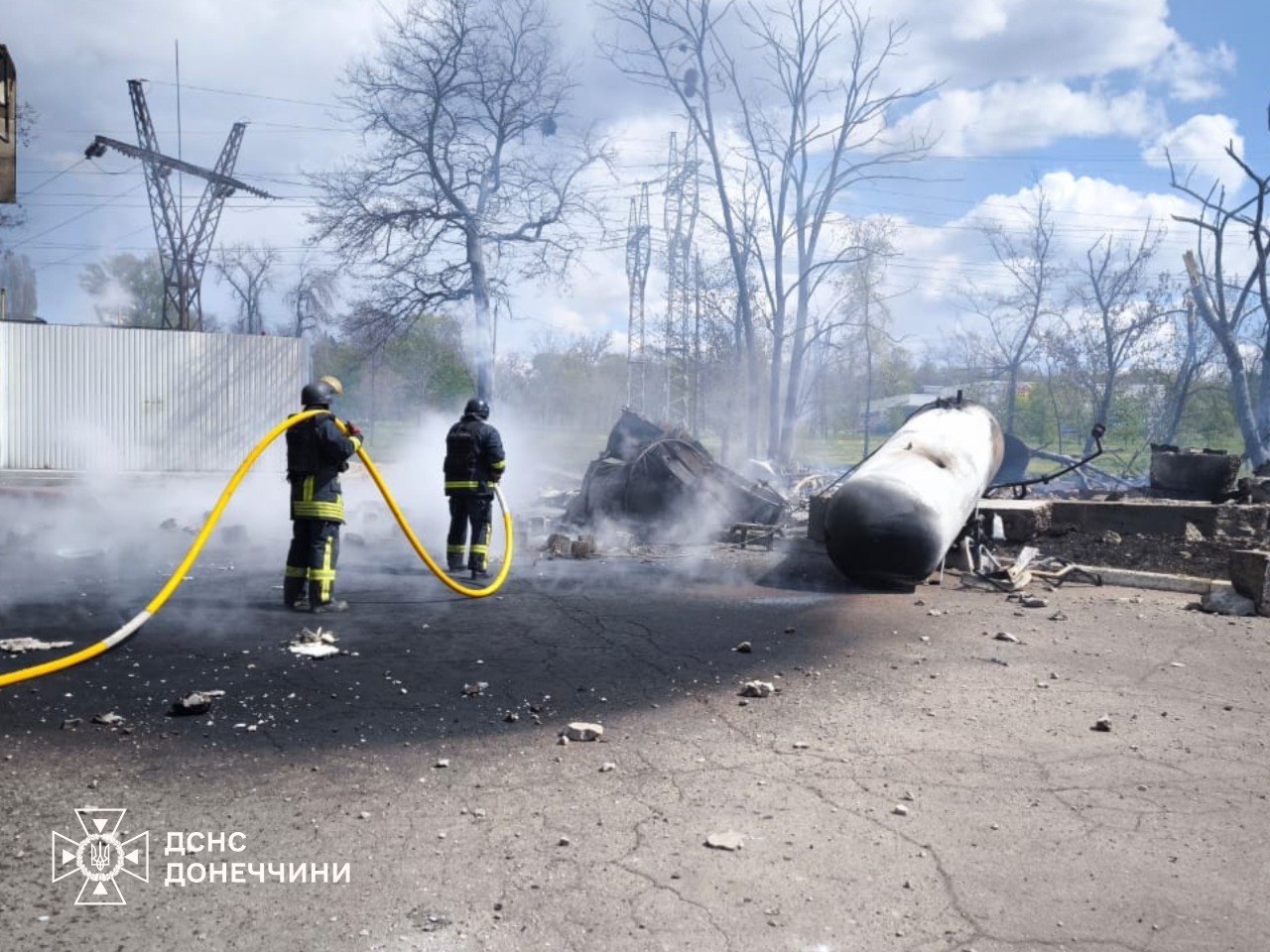 Російський безпілотник атакував АЗС у Краматорську