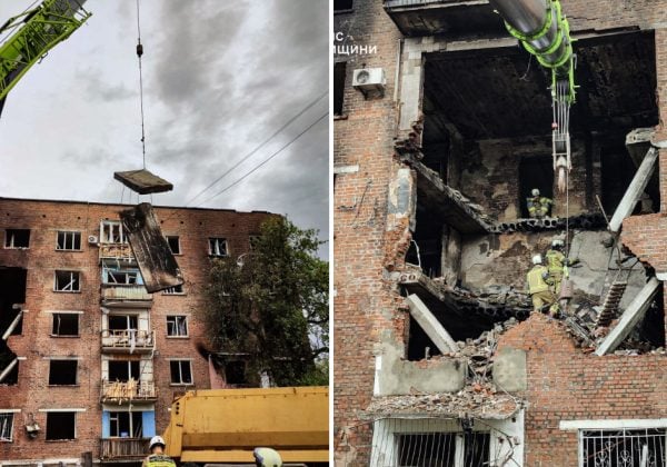 Жорстокий удар РФ по Конотопу: зруйновано багатоповерхівку, під завалами шукають …
