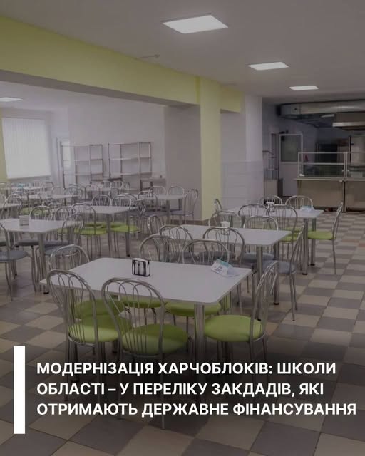 Заклади Прикарпаття модернізують харчоблоки за рахунок державного фінансування