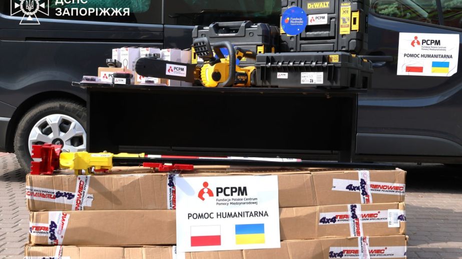 Запорізькі рятувальники отримали гуманітарну допомогу від польських партнерів