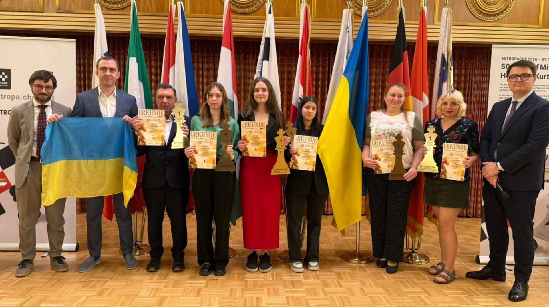 Збірна України з шахів виграла престижний Mitropa Cup