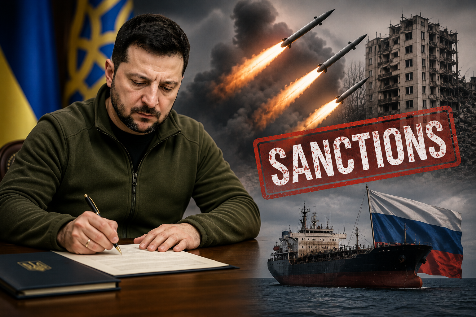 Зеленський ввів санкції проти росіян, причетних до ракетного терору в …