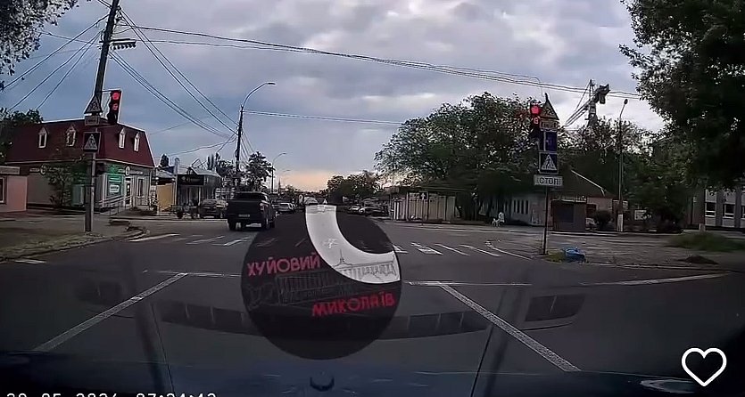 З'явилося відео грубого порушення правил дорожнього руху в Миколаєві