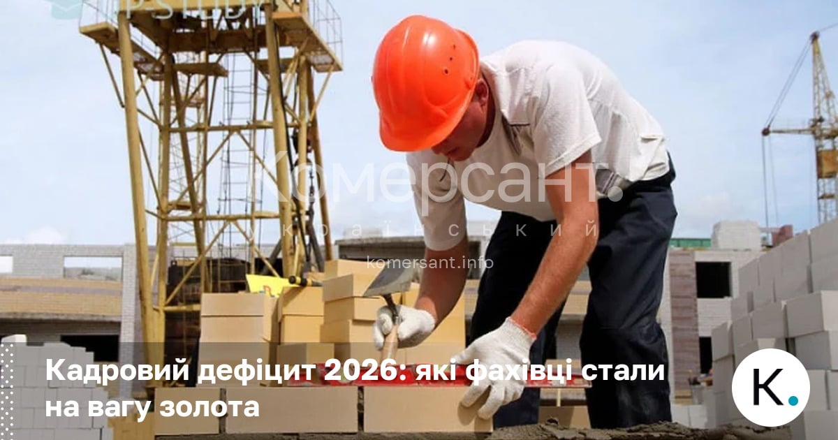 Кадровий дефіцит 2026: які фахівці стали на вагу золота