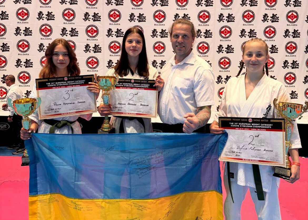 Каратистки з Кам’янського вибороли нагороди на чемпіонаті Європи у Болгарії