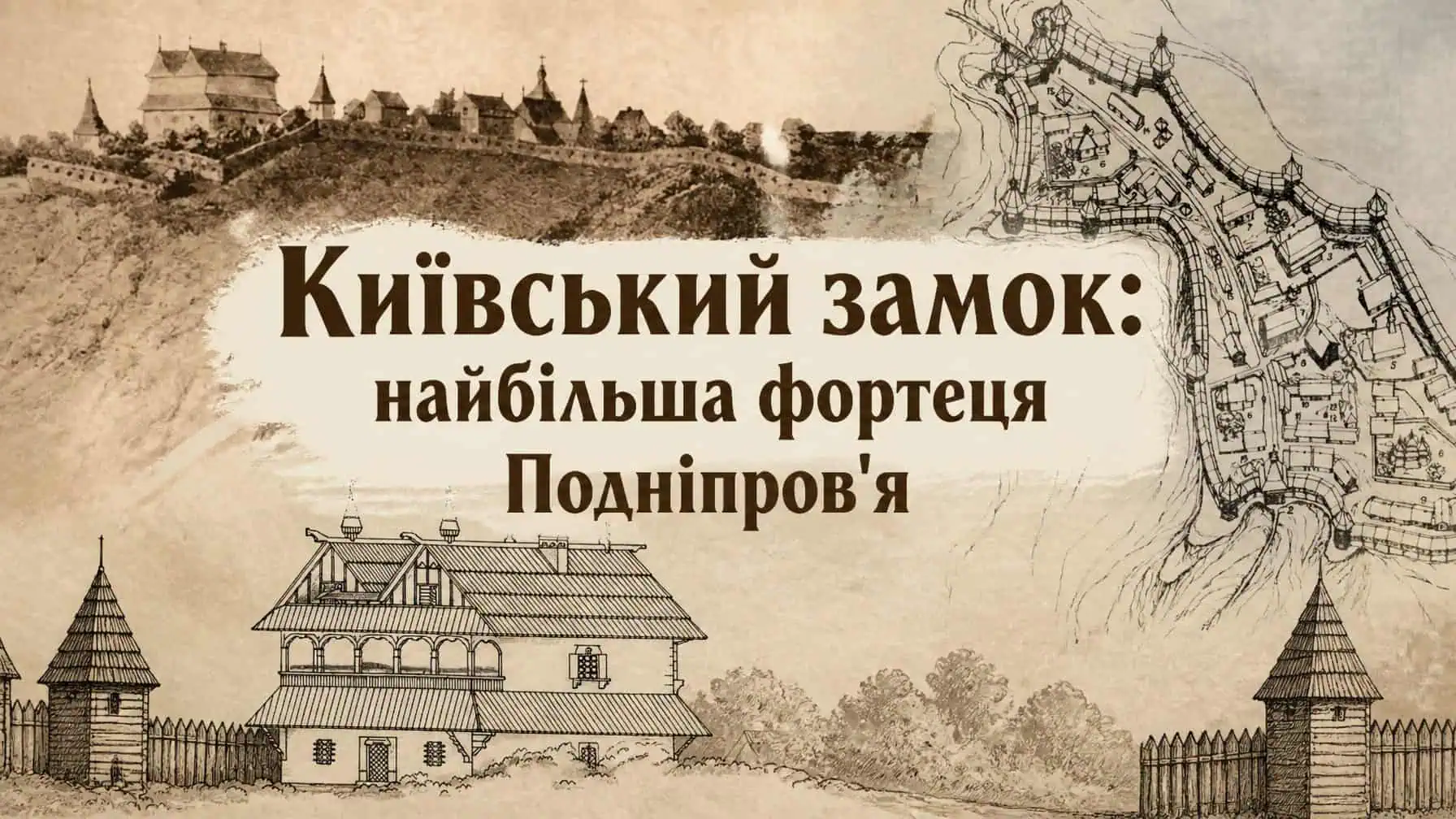 Київський замок — колосальна фортеця Подніпров’я, що назавжди зникла