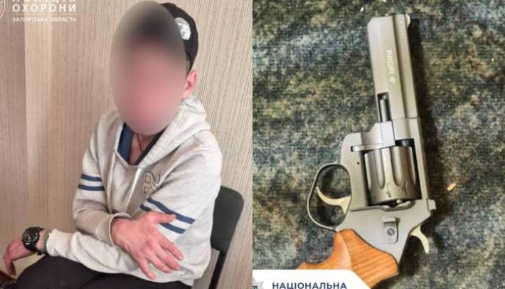"Ковбой з револьвером": у Запоріжжі затримали чоловіка, який погрожував зброєю працівниці готелю