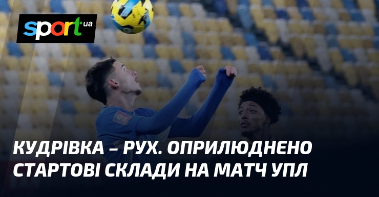 Кудрівка – Рух. Оприлюднено стартові склади на матч УПЛ