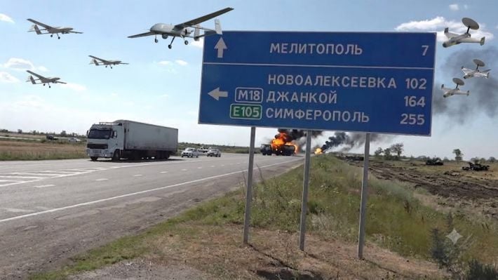 Кілл-зони за трьома напрямками: траси під Мелітополем окупанти оголосили зоною …