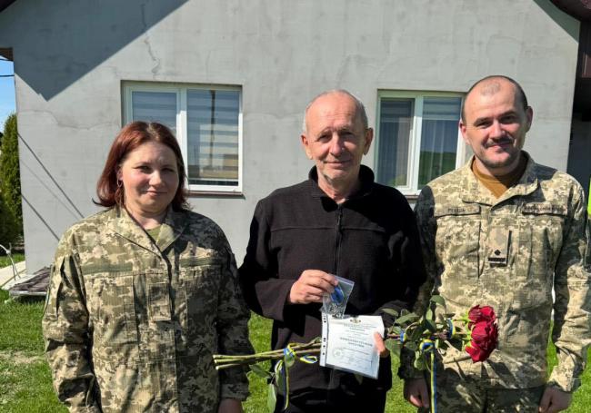 Майора з Рівненщини відзначили "Комбатанським хрестом"