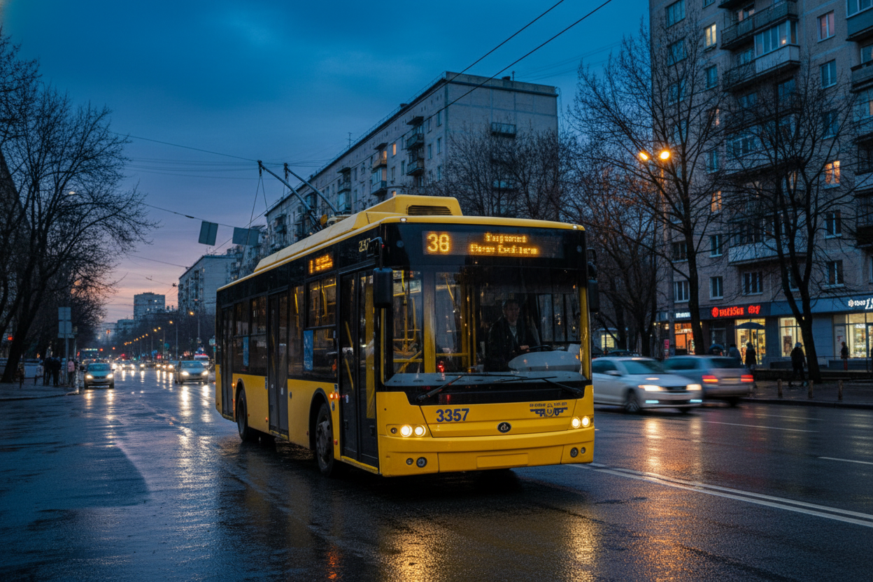 Нічний обстріл Києва змінив рух десятків маршрутів транспорту