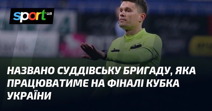 Названо суддівську бригаду, яка працюватиме на фіналі Кубка України