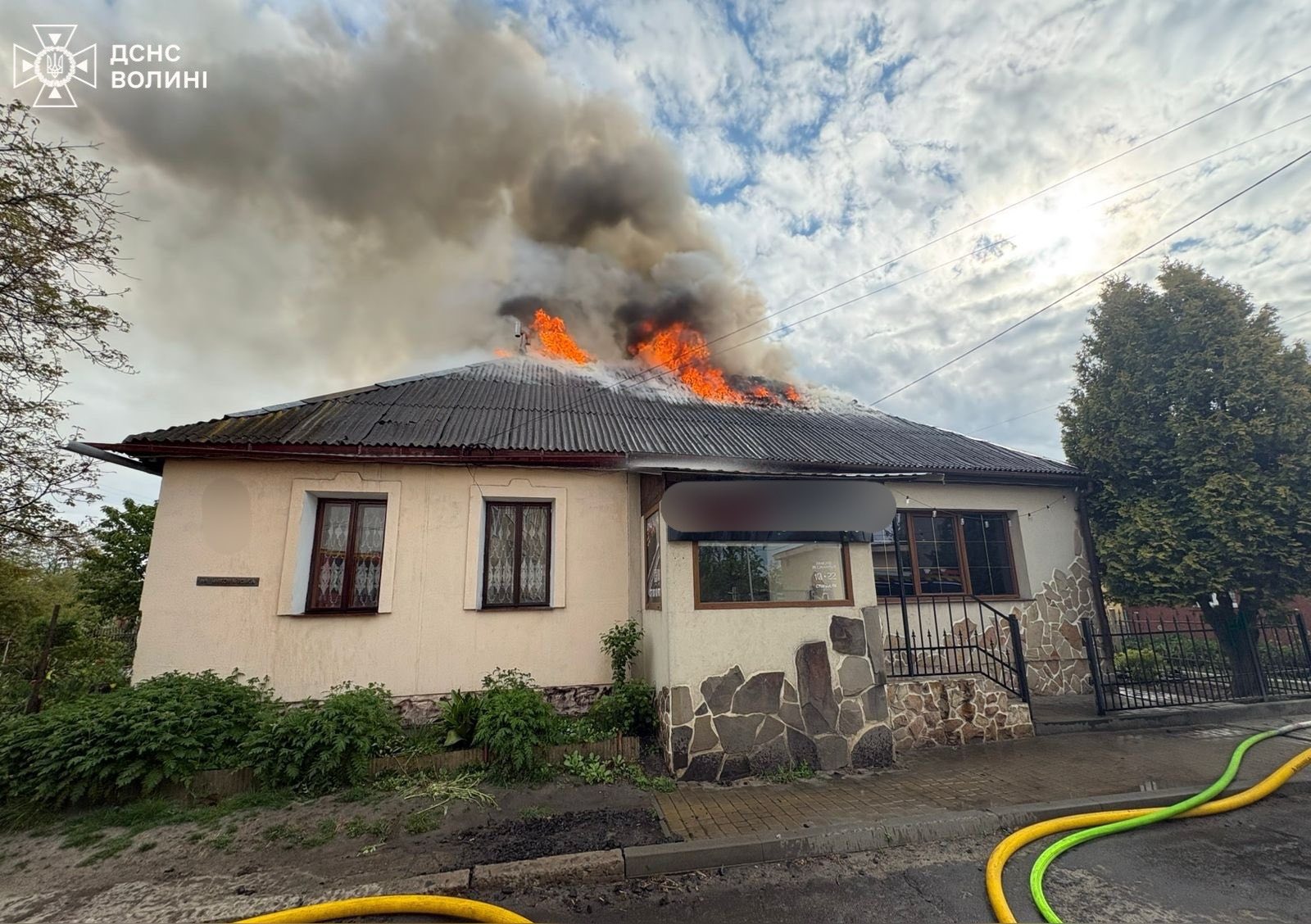 На Волині горів житловий будинок