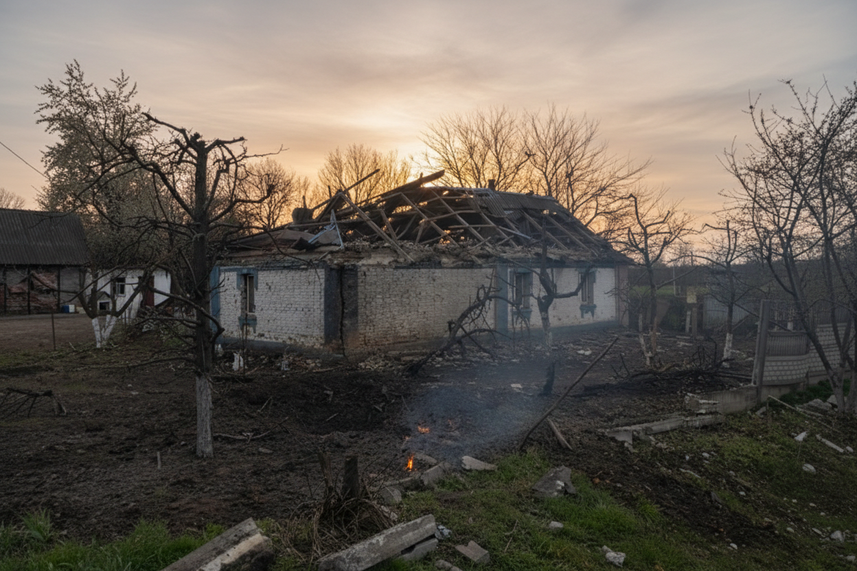 На Вінниччині дрон зруйнував будинок: жінка поранена, атаки тривають