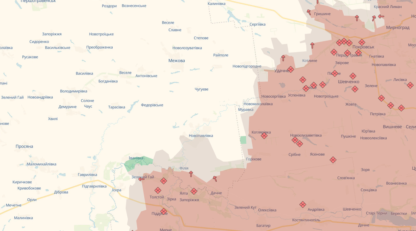 На Дніпропетровщині в районі Новопавлівки фіксуються повторні спроби заходу противника